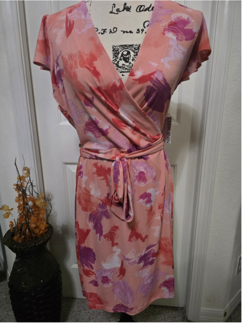 Nine West Wrap Dress Size M NWT
